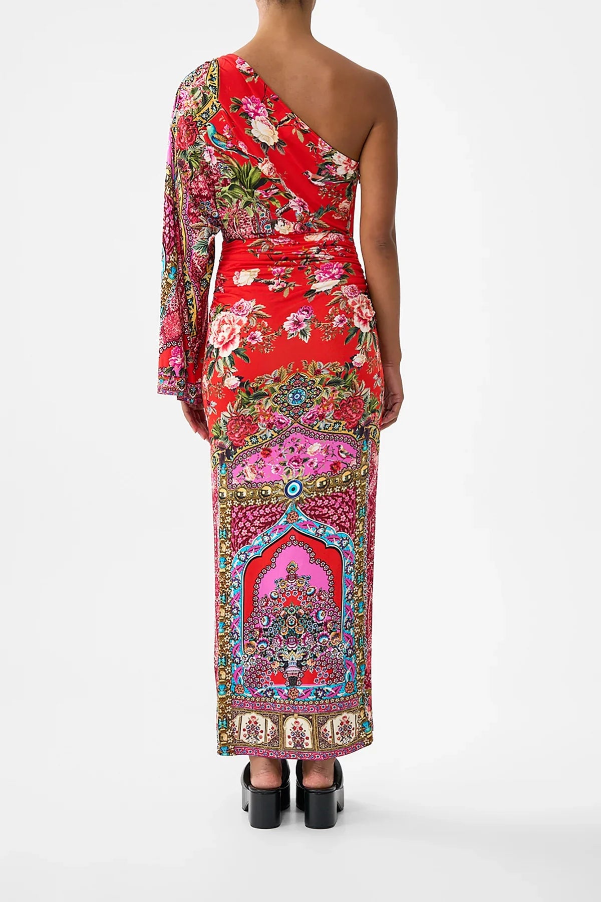 Camilla Heirloom Empire One Shoulder Jersey Dress