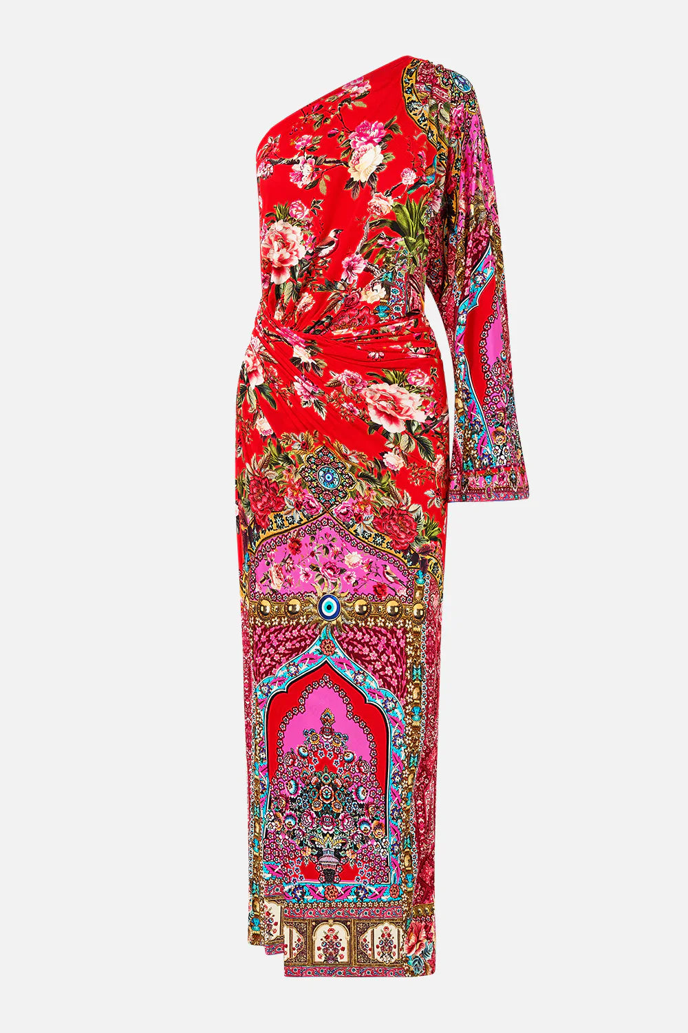 Camilla Heirloom Empire One Shoulder Jersey Dress