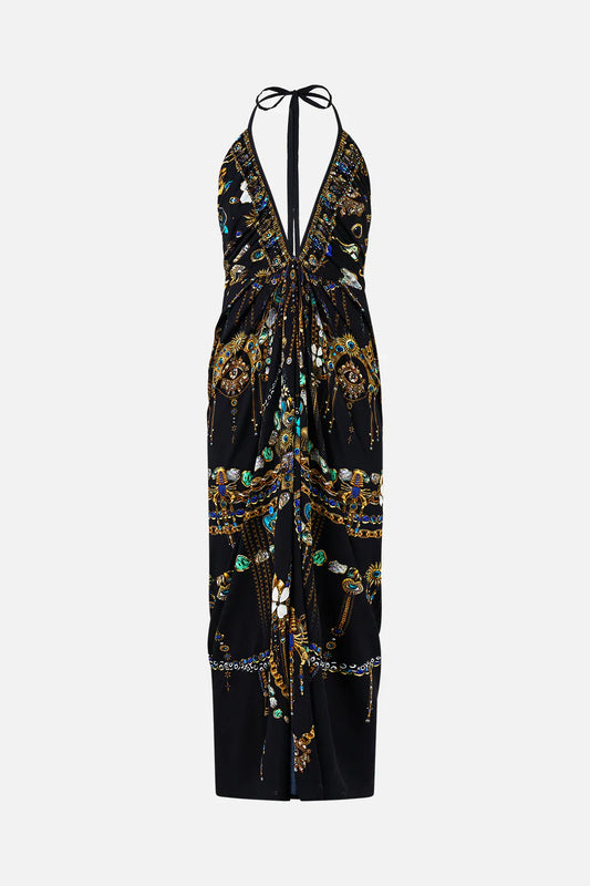 Camilla Amulets and Alchemy V Neck Gathered Jersey Dress