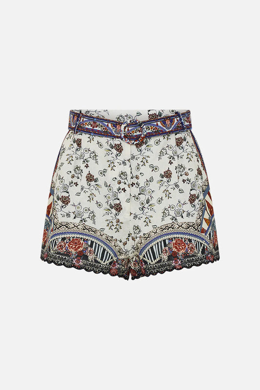 Camilla My Folk Art Heart Belted High Waisted Shorts **