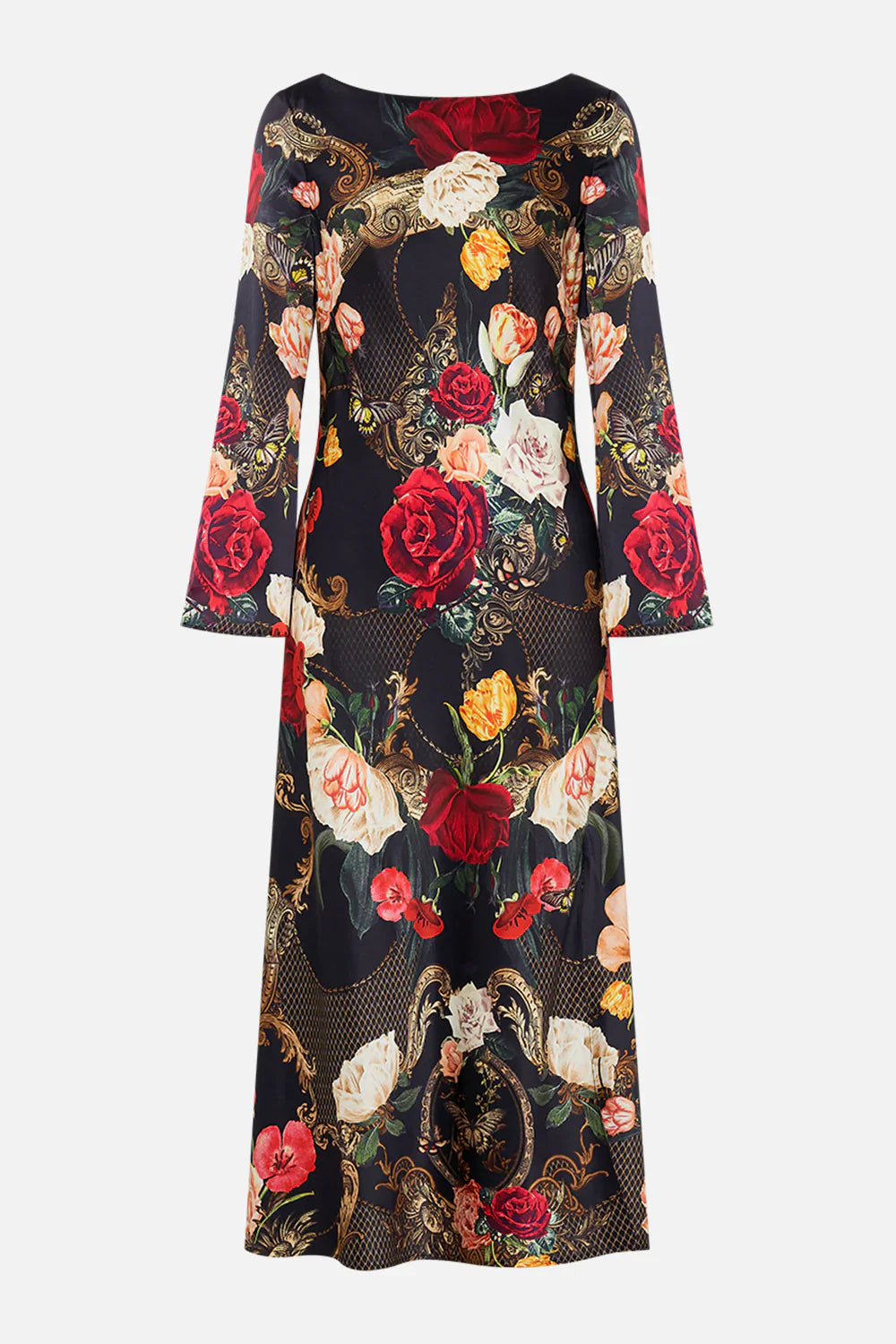 Camilla Magic in Manuscripts Long Sleeve Bias Dress **