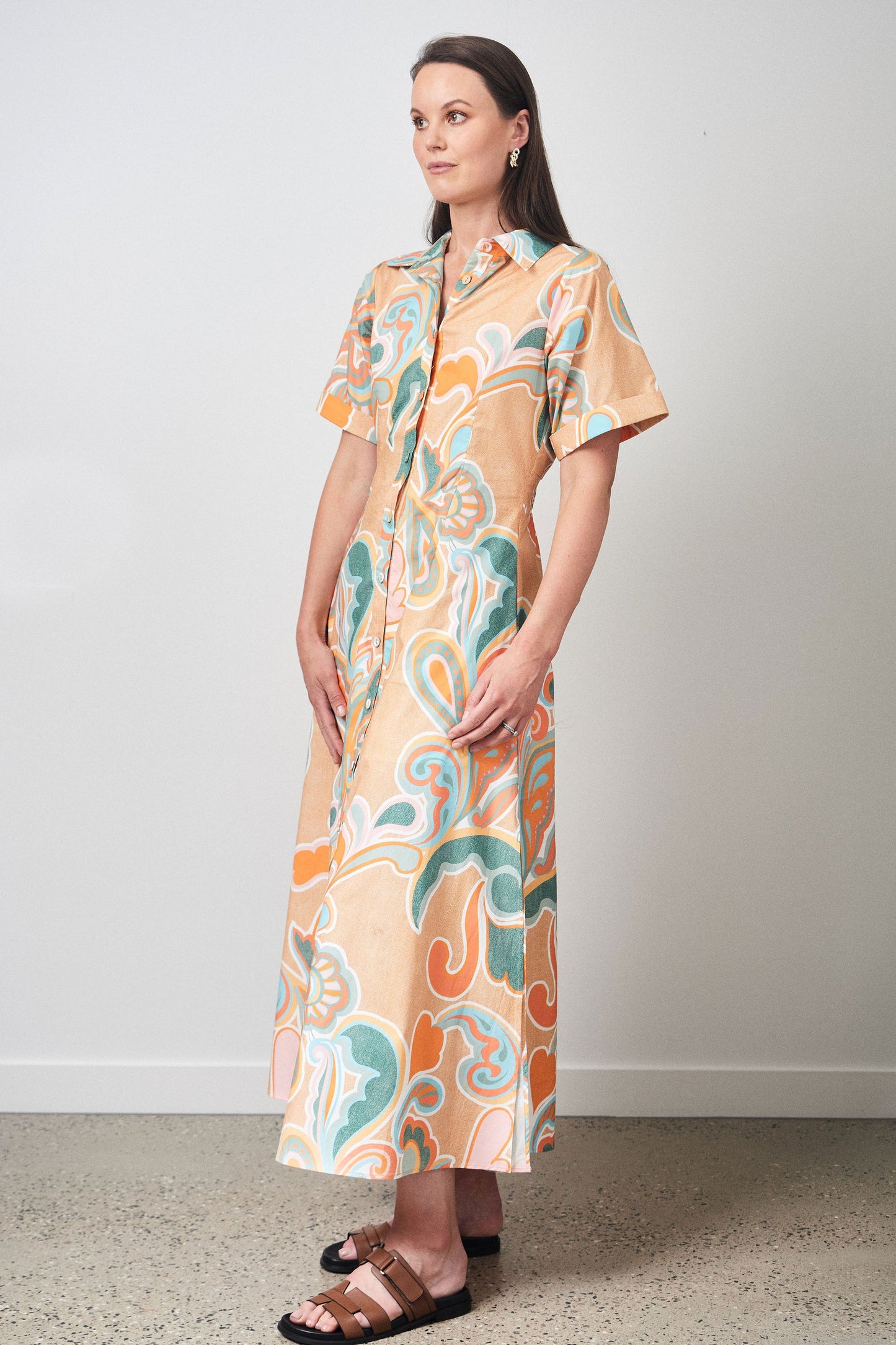 Ralf Studios Hyams Dress - Paisley Teal