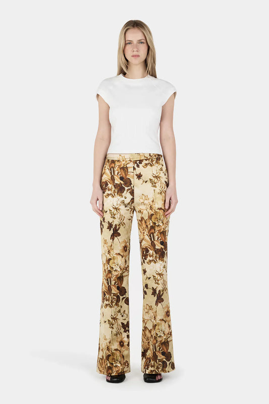 Hansen & Gretel Francesca Pants - Sepia Floral
