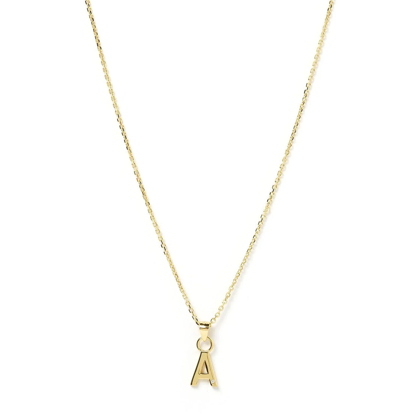 Arms Of Eve Initial Gold Charm Necklace
