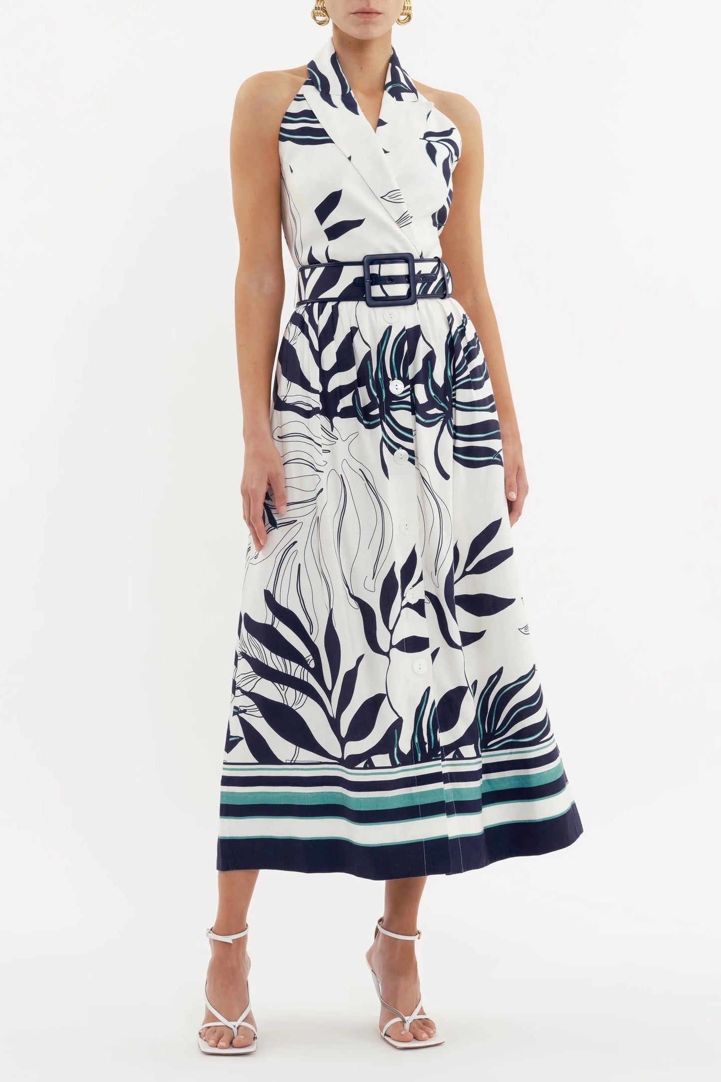 Rebecca Vallance Aurerlia Halter Midi - Print