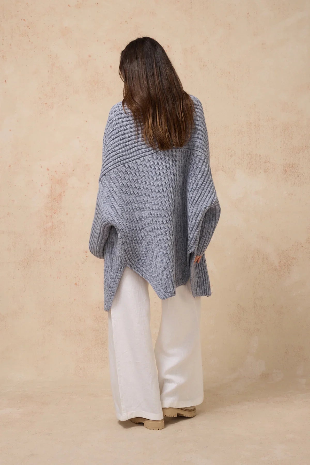 Estilo Emporio Gusty Wool Jacket Light Denim and Black