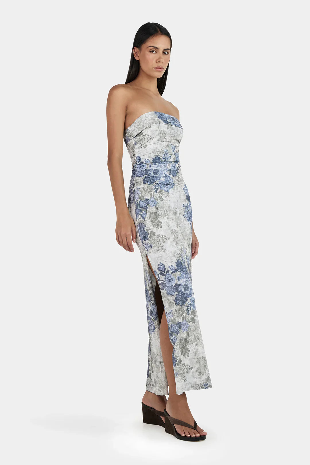 Ownley Keke Midi Dress - Botanic Denim