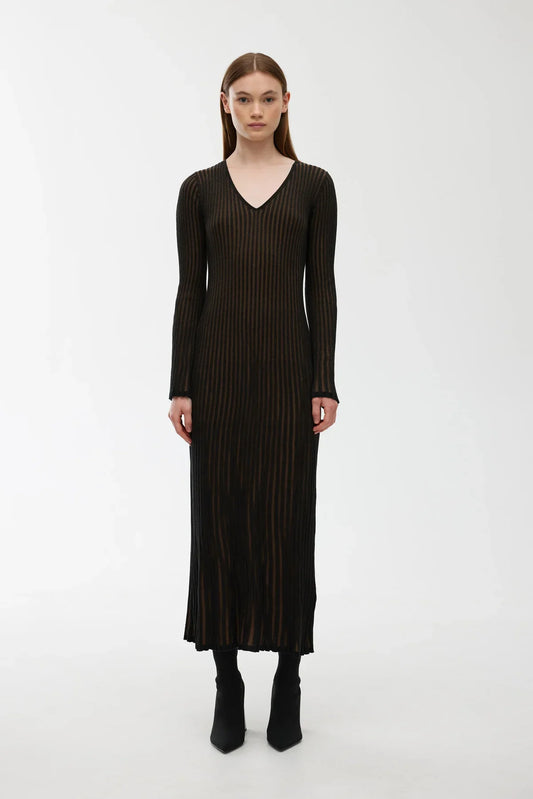 Kinney the Label Della Dress - Cocoa