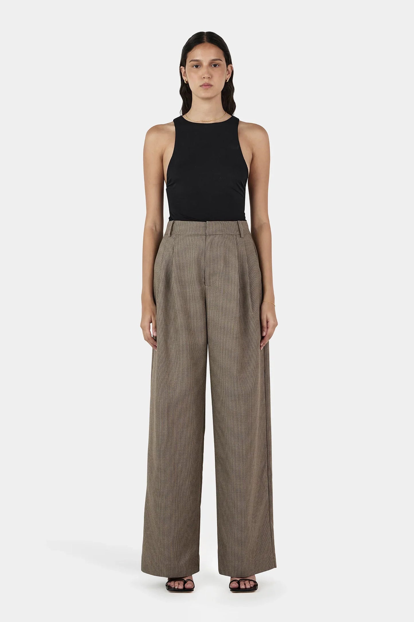 Hansen & Gretel Hamilton Suit Pant Chestnut Check