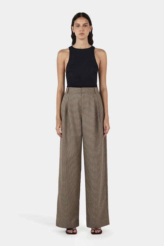 Hansen & Gretel Hamilton Suit Pant Chestnut Check