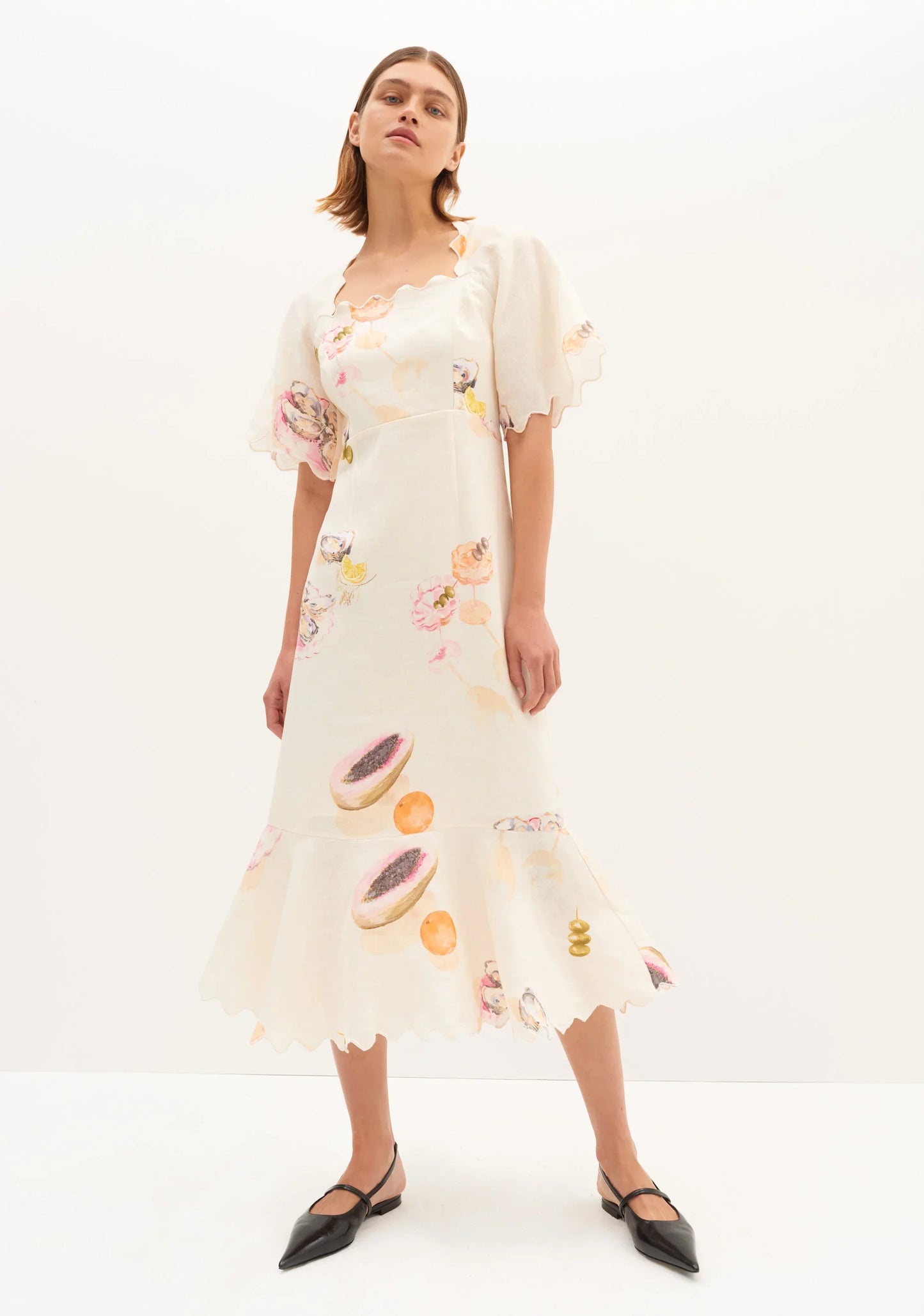 Morrison Aperitivo Linen Midi Dress