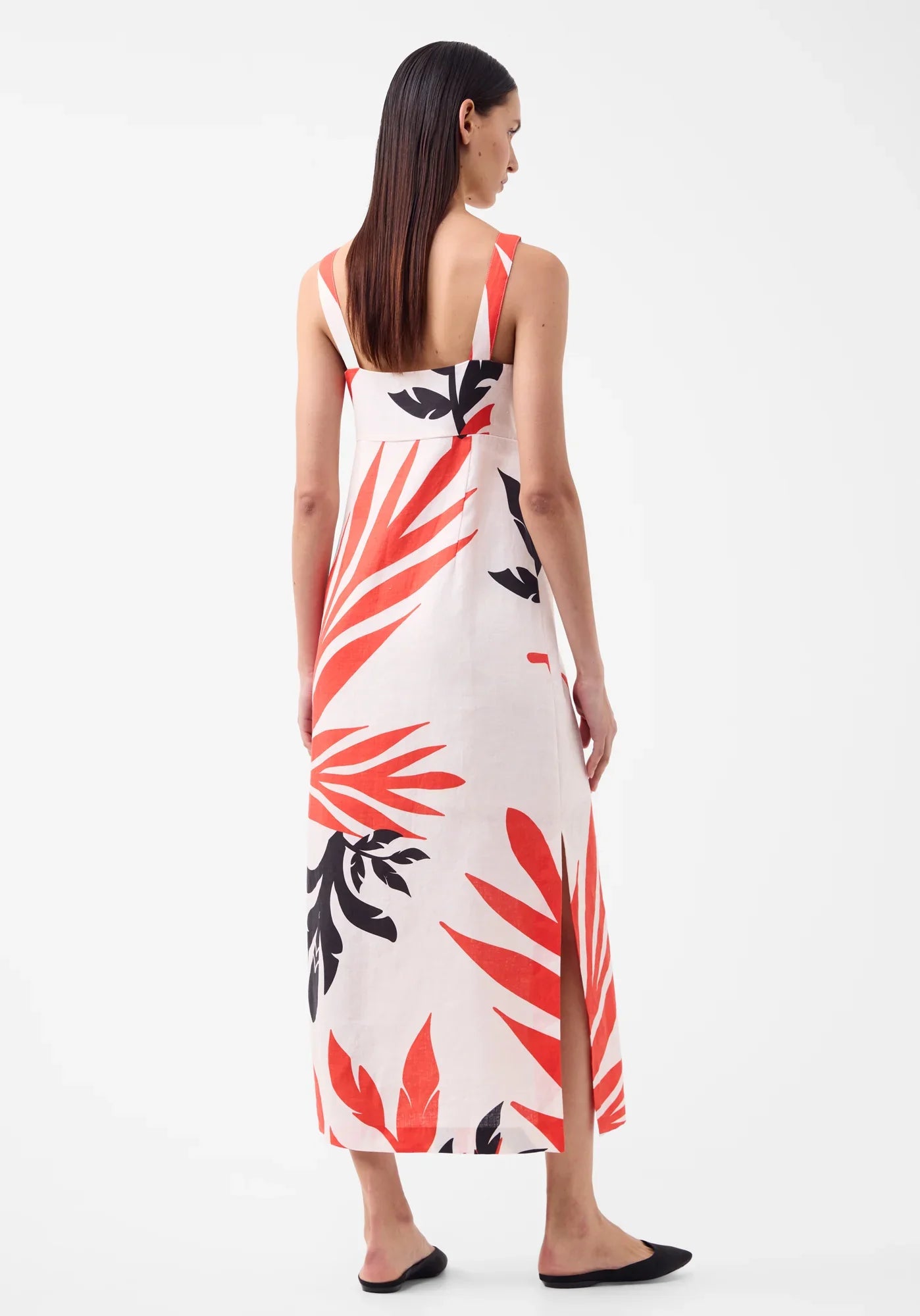 Morrison Cordelia Linen Midi Dress - Print