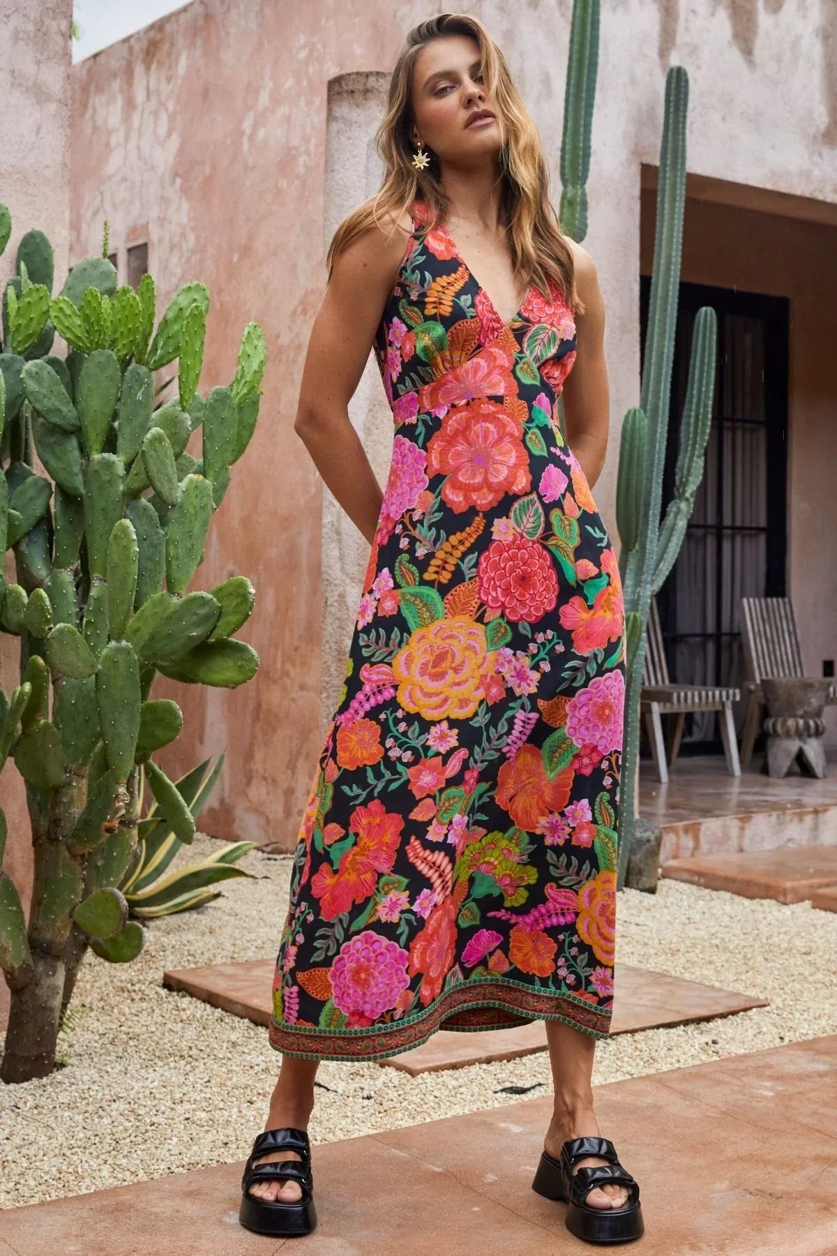 Nine Lives Bazaar Marley Midi Dress