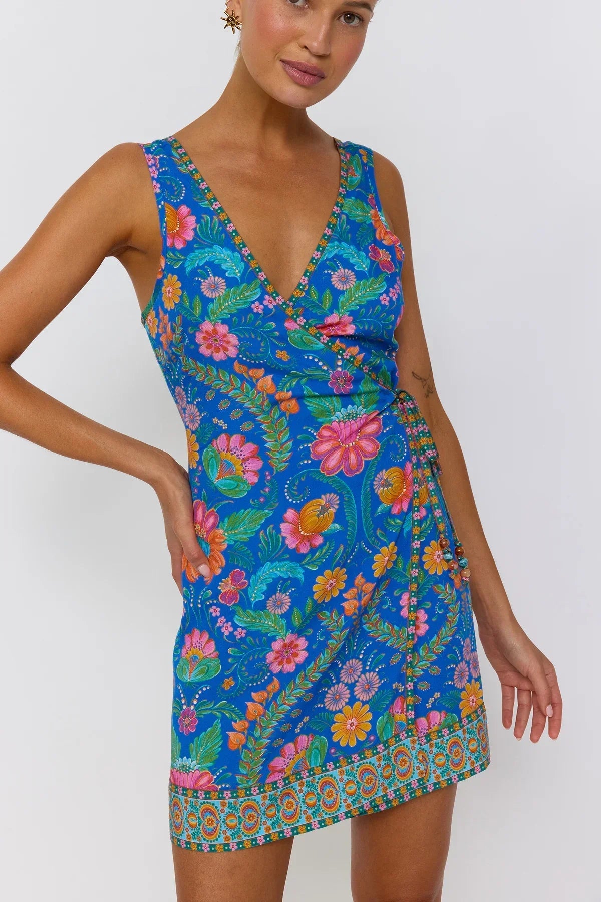 Nine Lives Bazaar Nectar Mini Dress in Mirage