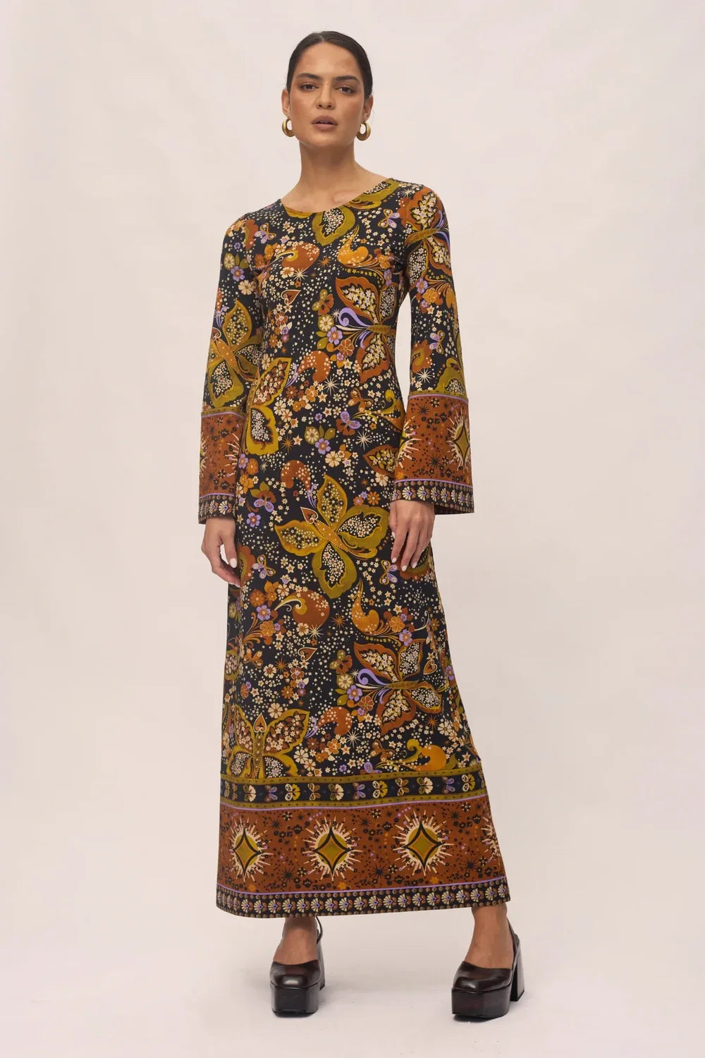 Nine Lives Bazaar Cora Maxi Dress - Starlight