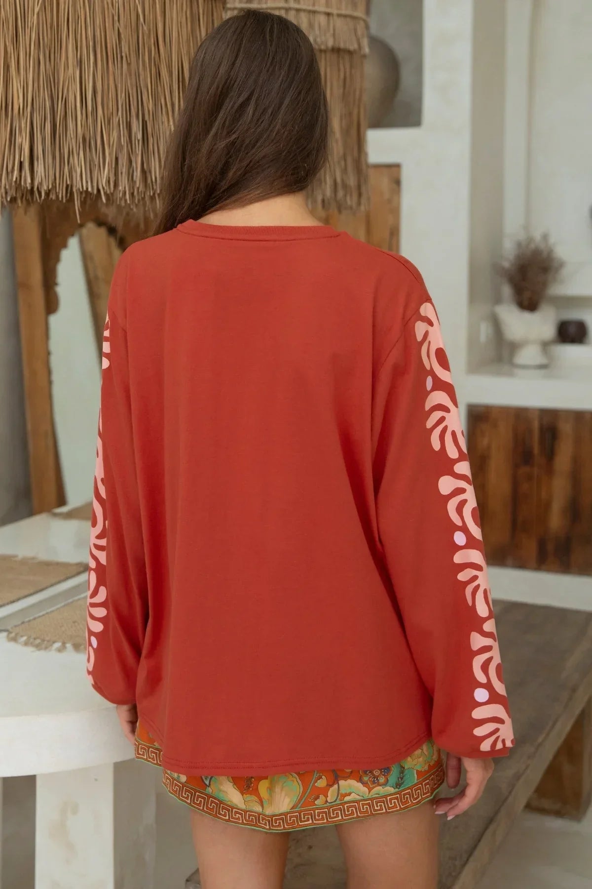 Nine Lives Bazaar Golden Hour Longsleeve Tee - Sienna