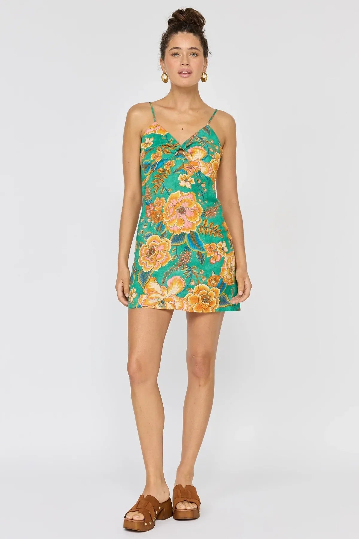 Nine Lives Bazaar Sunkissed Mini Dress - Atlantis