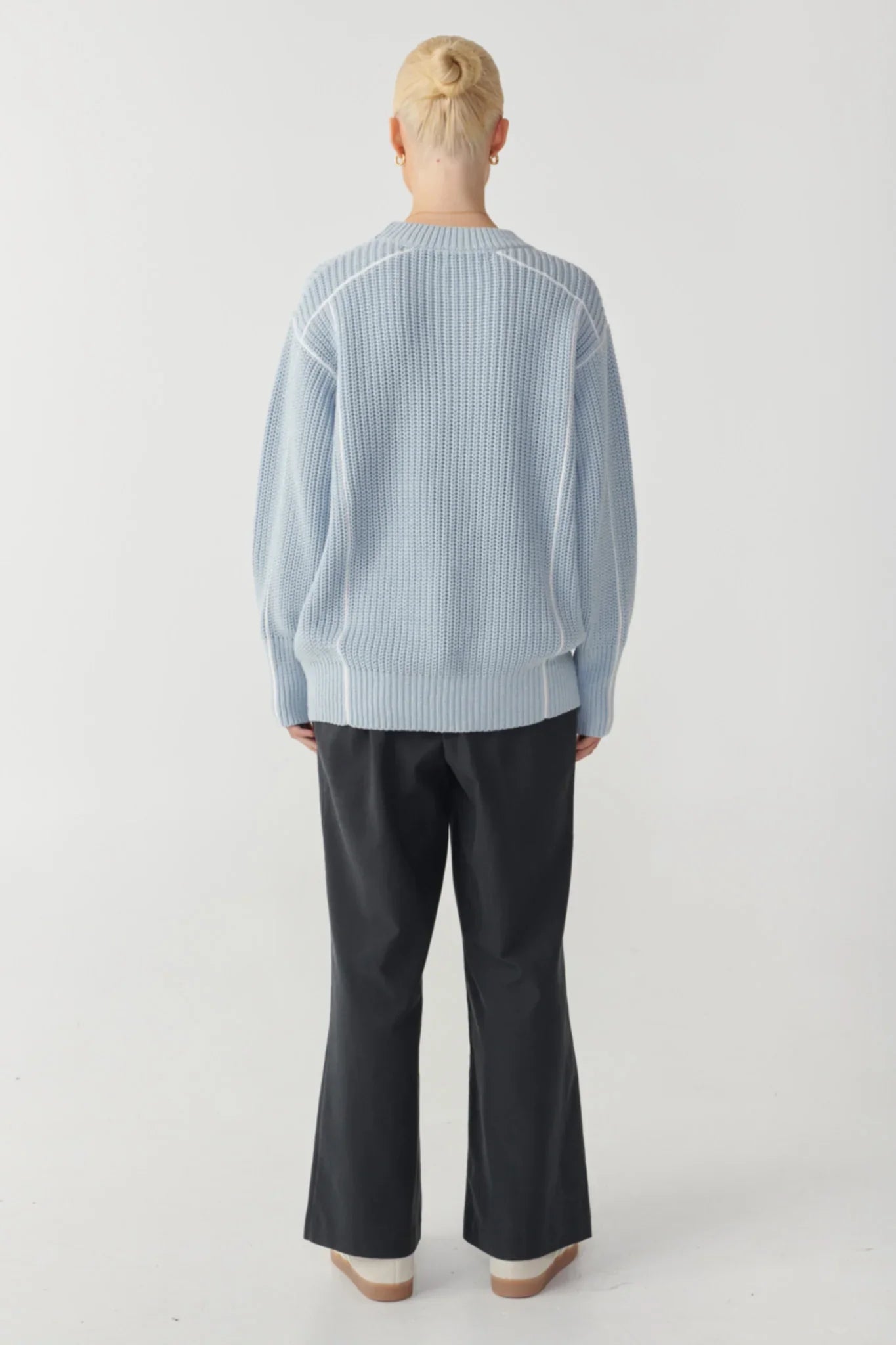 RAEF The Label Mylah O/S Crew Jumper - Blue