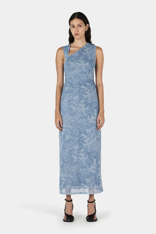 Hansen & Gretel Rushton Midi Dress - Indigo Paisley
