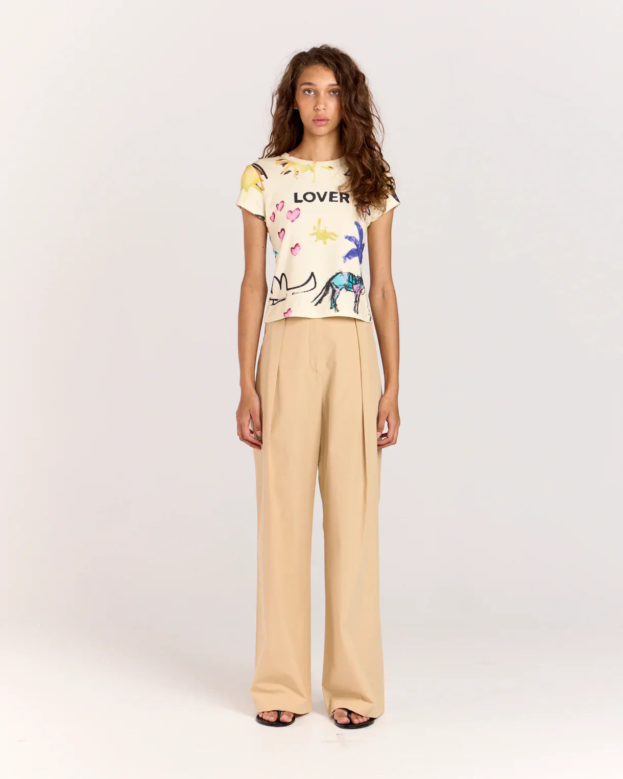 Romy the Brand Lover Baby Tee - Print