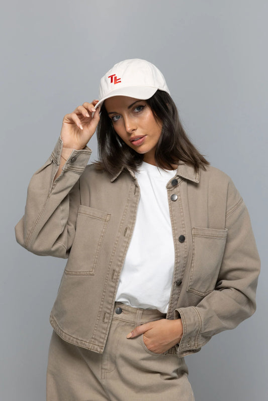 Two Fold Clare Denim Jacket in Olive Denim