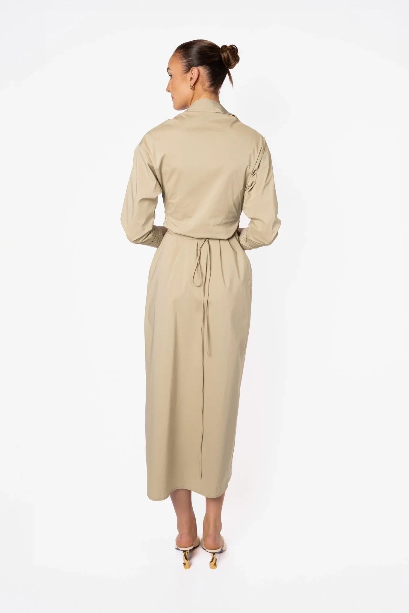 One Fell Swoop Dilma Shirt Dress - Tea