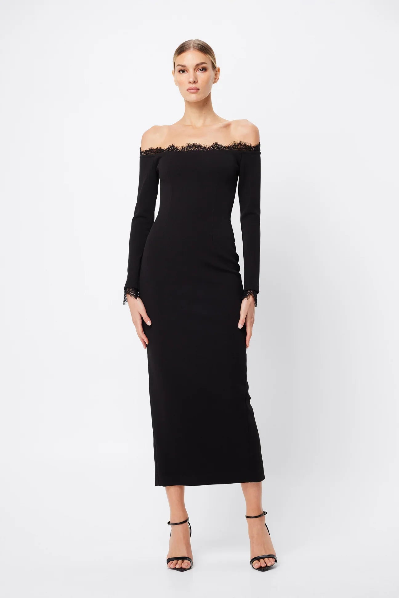 Mossman Eternal Midi Dress - Black