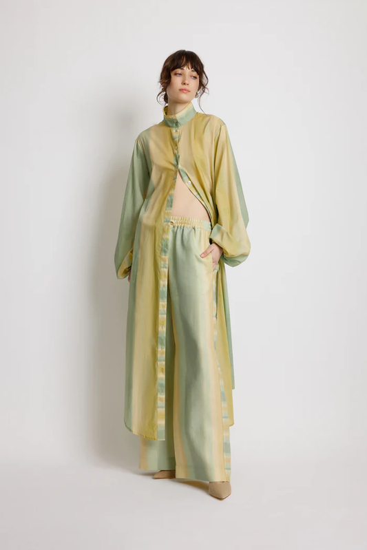 Sunset Lover Foliage Shirt Dress